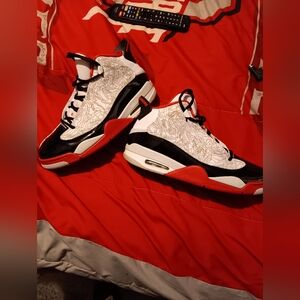 Black and Red High-Top Sneakers